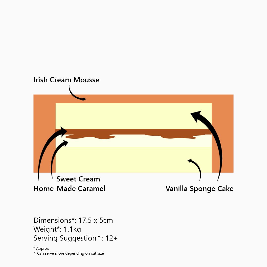 Irish Cream & Caramel Mousse Cake: Gluten Free