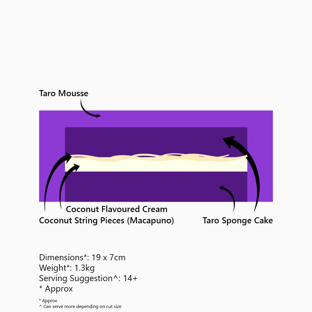 Taro & Coconut Mousse Cake: Bundle
