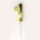 Candle: Gold Numbers 12cm 1 colour Cake - Onyx Hive Sydney