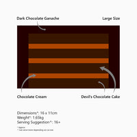 Triple Rich Chocolate Matilda Inspired Cake: Lacto-Ovo Vegetarian