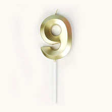 Load image into Gallery viewer, Candle: Gold Numbers 12cm

