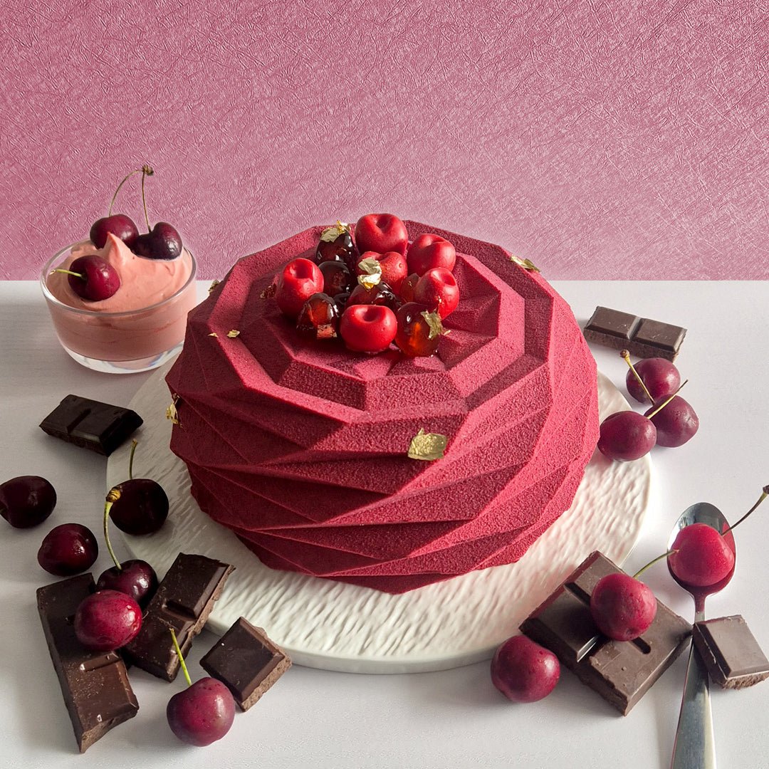 Chocolate & Cherry Mousse Cake