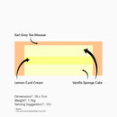 Earl Grey Tea & Lemon Curd Mousse Cake: Gluten Free at Onyx Hive Cakes Sydney