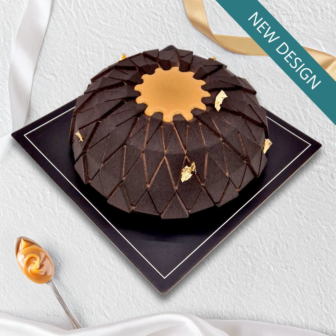 Irish Cream & Caramel Mousse Cake: Halal