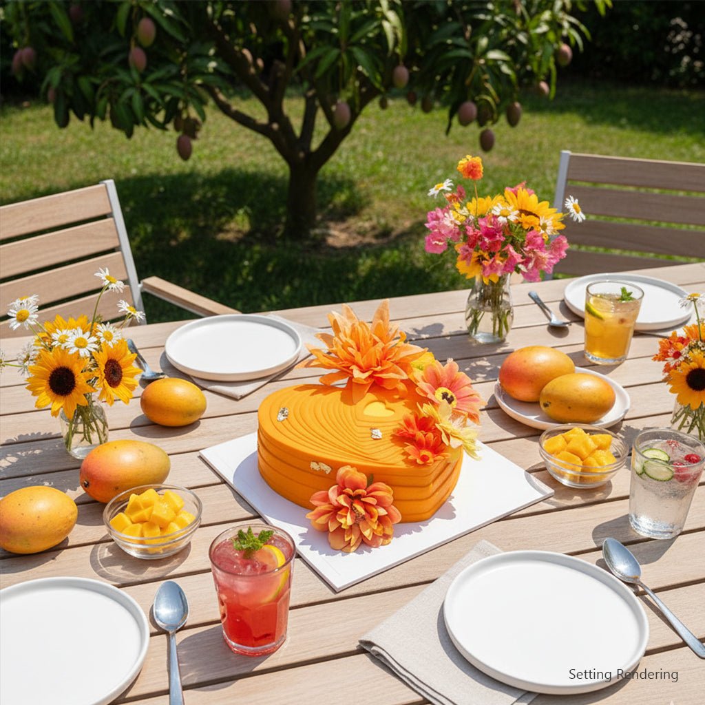 Mango & Cream Mousse Cake: Halal