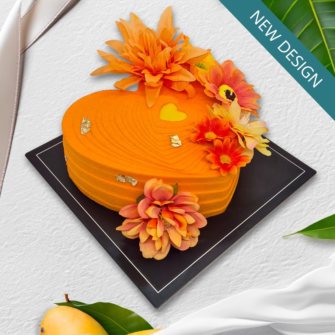 Mango & Cream Mousse Cake: Halal
