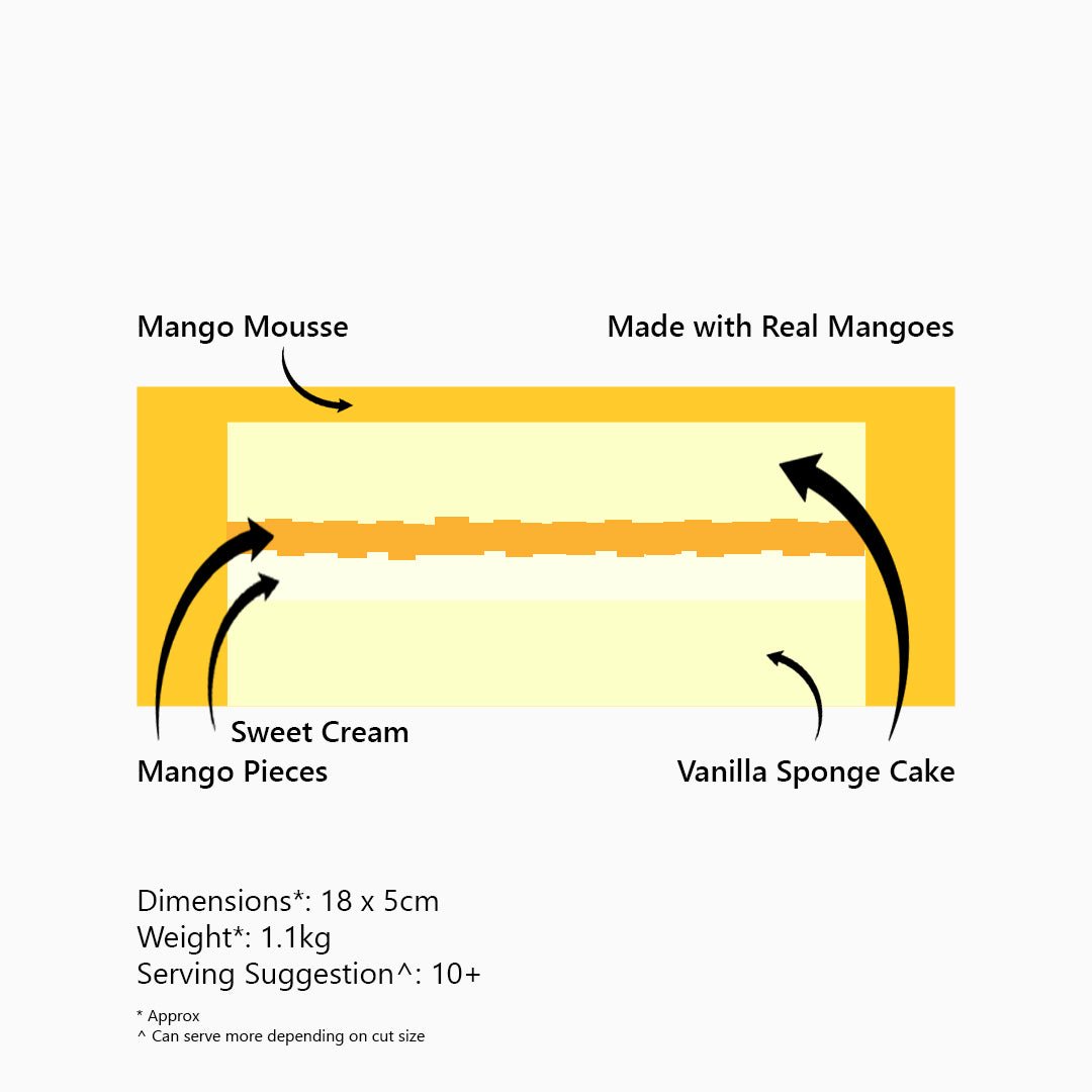 Imperial (B) Mango 'n' Cream Cake - Onyx Hive Sydney