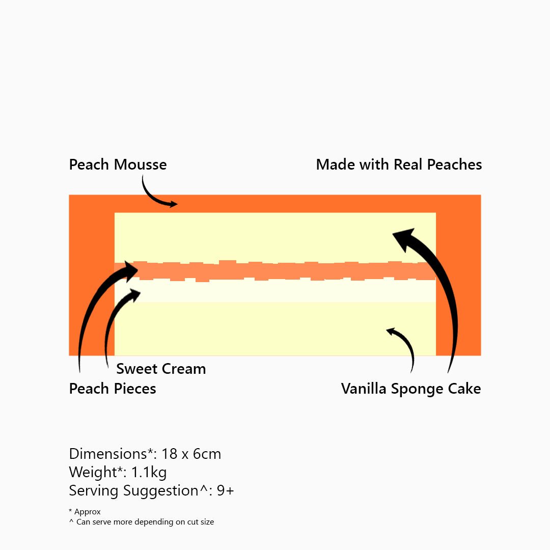 Ambrosia (H) Peaches 'n' Cream Cake - Onyx Hive Sydney