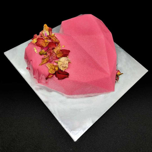 Eros Raspberry, Rose & Lychee Cake - Onyx Hive Sydney