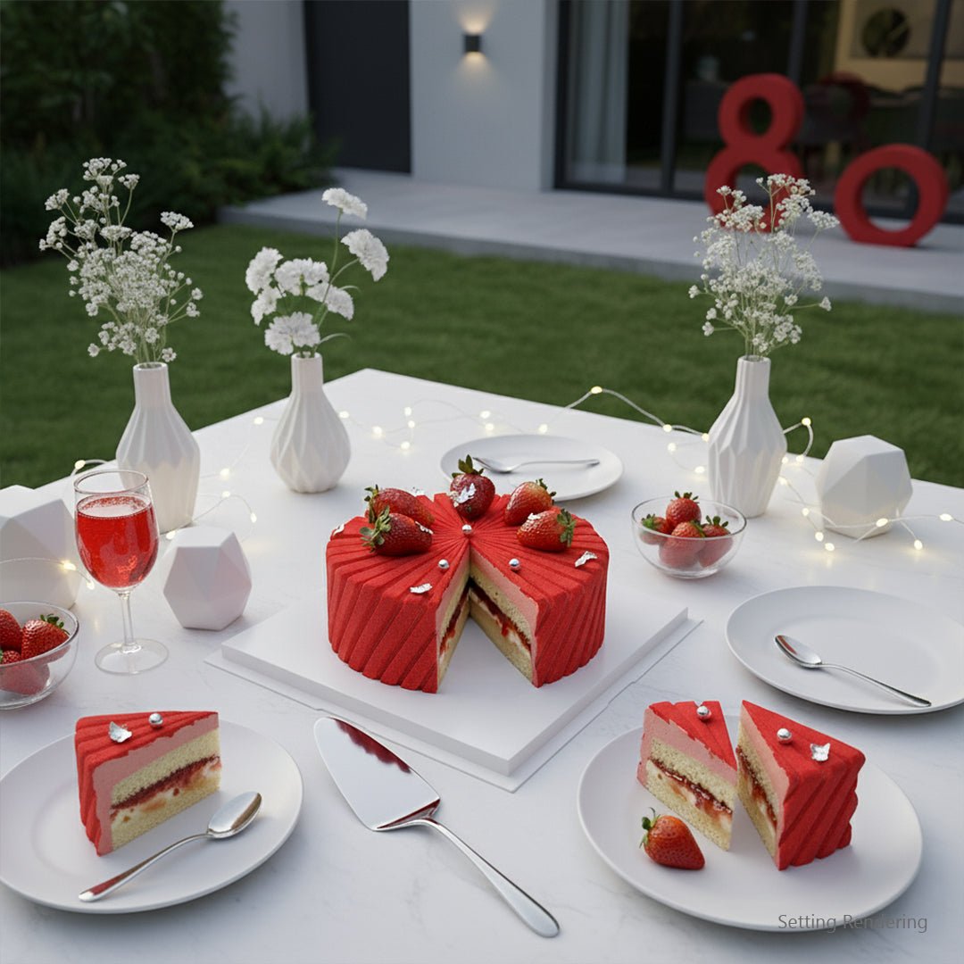 Strawberry & Cream Mousse Cake: Halal