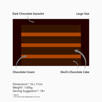 Triple Rich Chocolate Matilda Inspired Cake: Lacto - Ovo Vegetarian at Onyx Hive Cakes Sydney