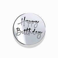 Happy Birthday Disc Topper 5cm 3 Colours Cake - Onyx Hive Sydney